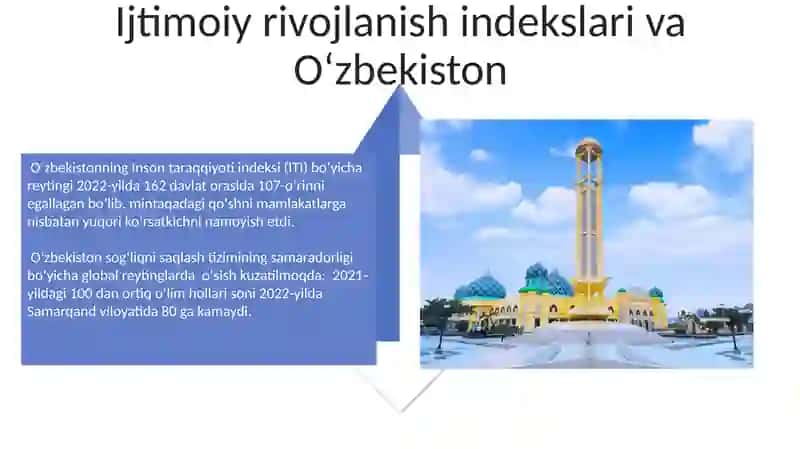 Xalqaro reyting va indekslardagi Oʻzbekistonning oʻrni 4