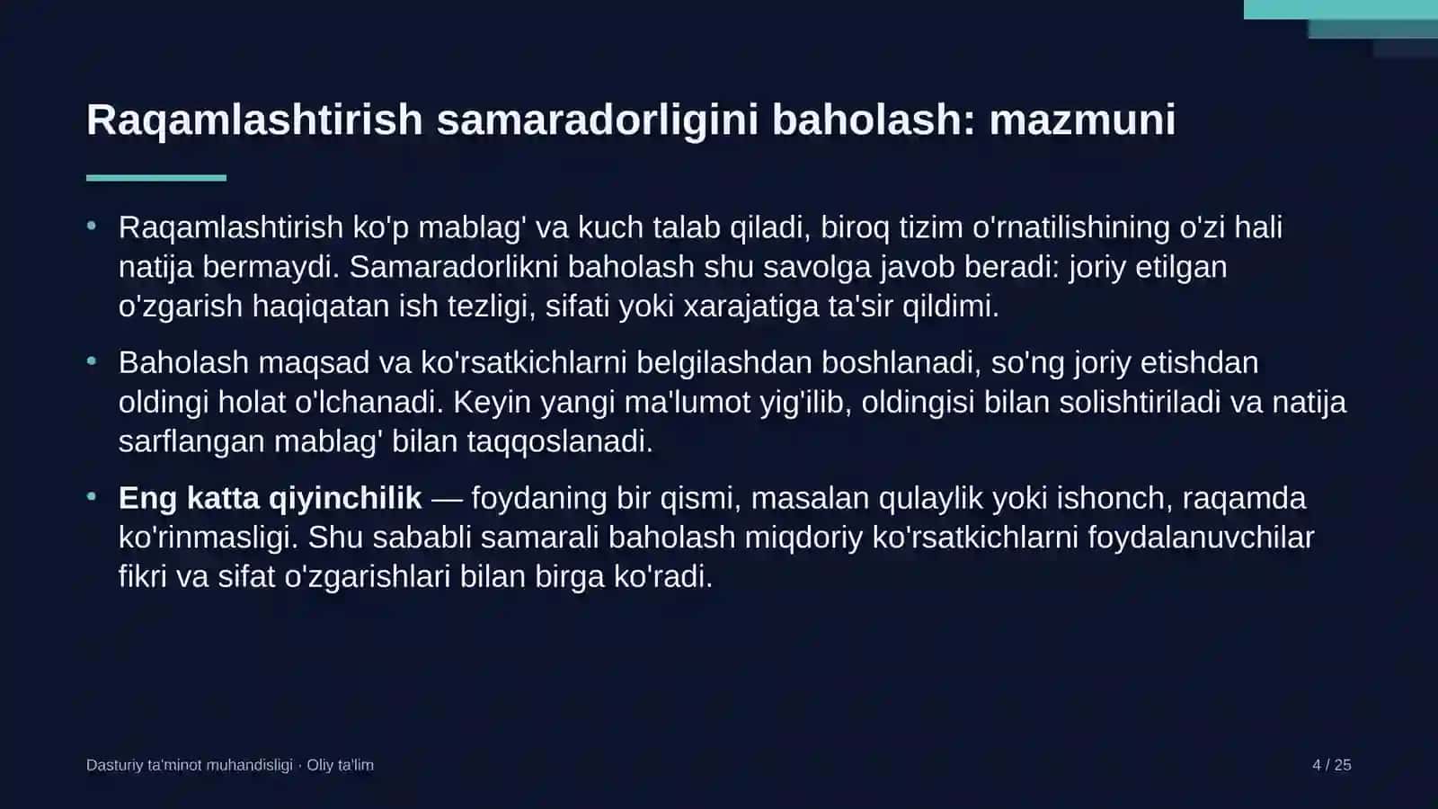 tug'ruq komplekslarida raqamlashtirish samaradorligini baholash 7995 4
