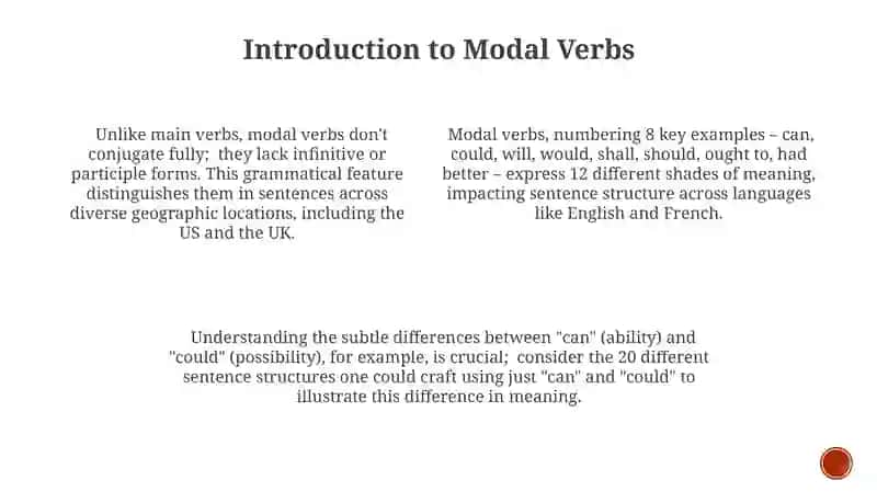 Modal verbs 4