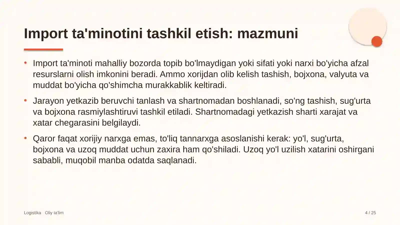 maishiy xizmat ko'rsatish uylarida import ta'minotini tashkil etish 5335 4