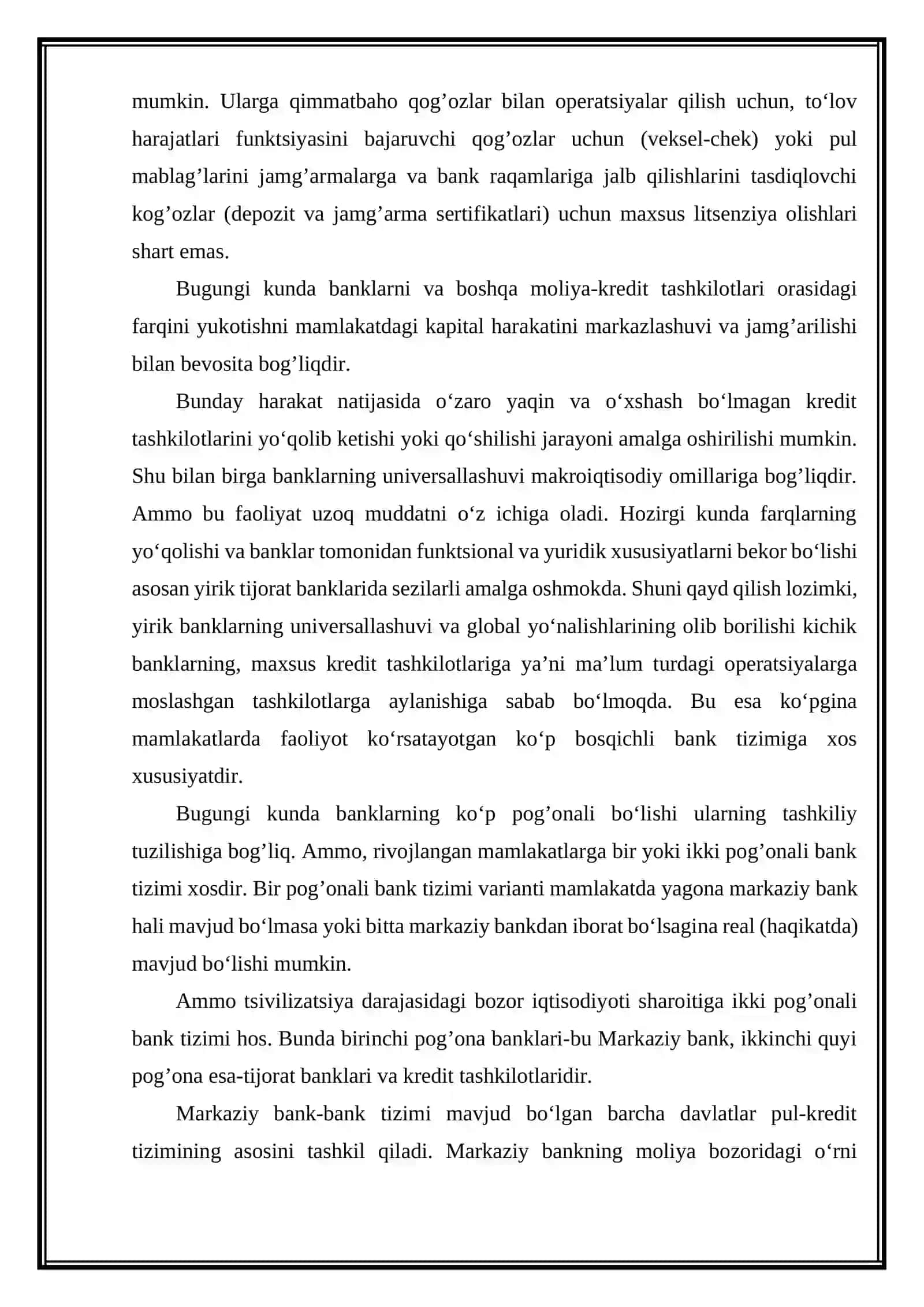Oʻzbekistonda pul-kredit siyosatining oʻziga xos xususiyatlari 4