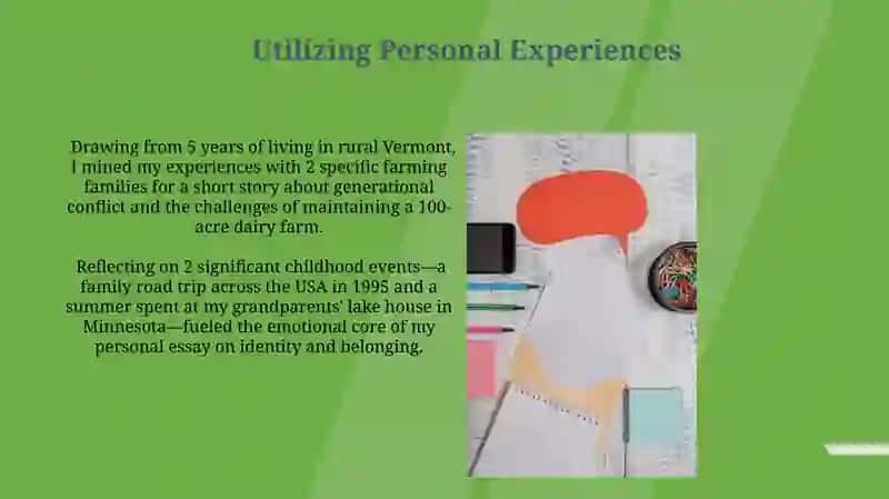 Gathering ideas for writing 4