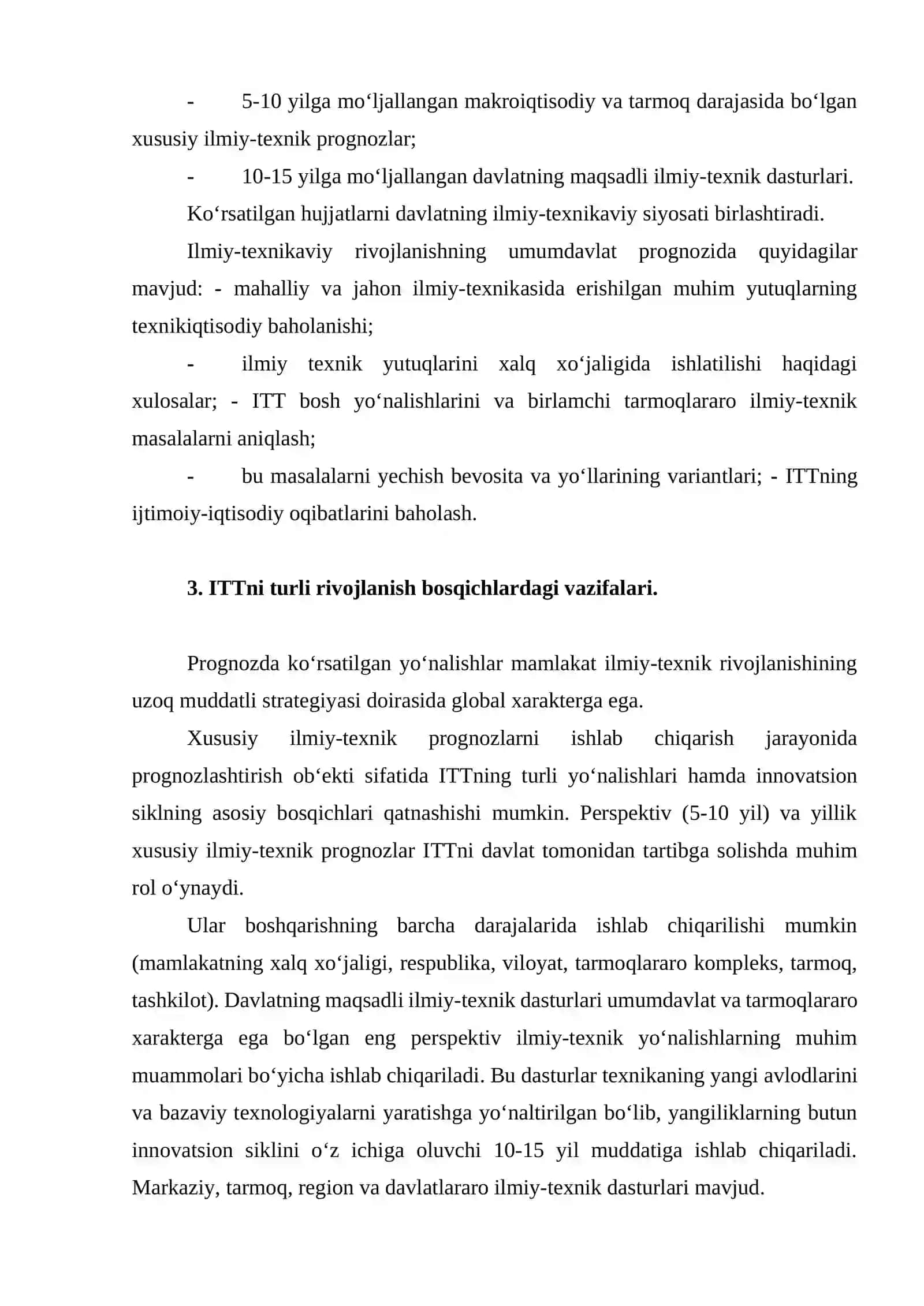 ITTni rivojlanishini prognozlash 4