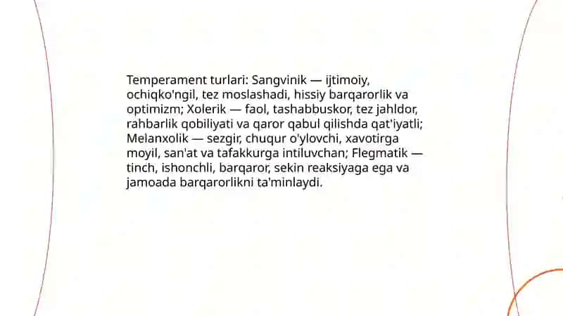 Temperament 4