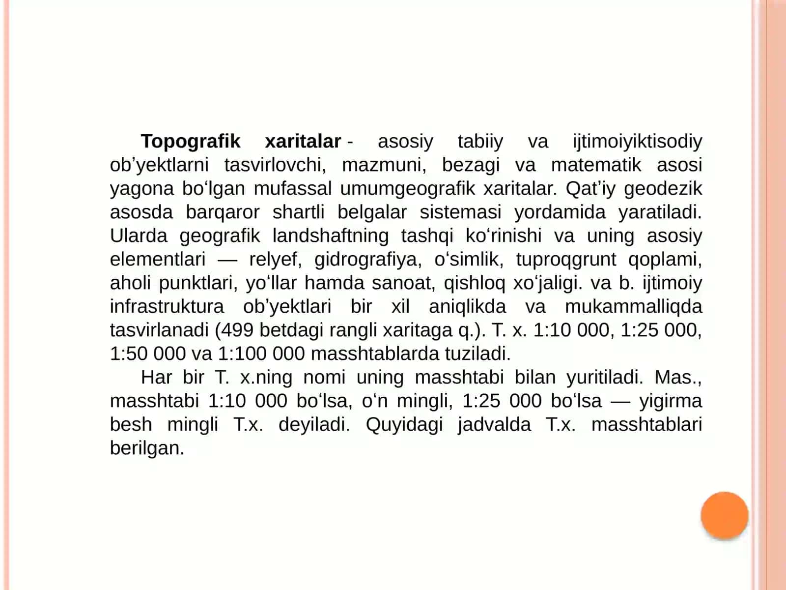Kosmik suratlarni topografik tahlil qilish 4