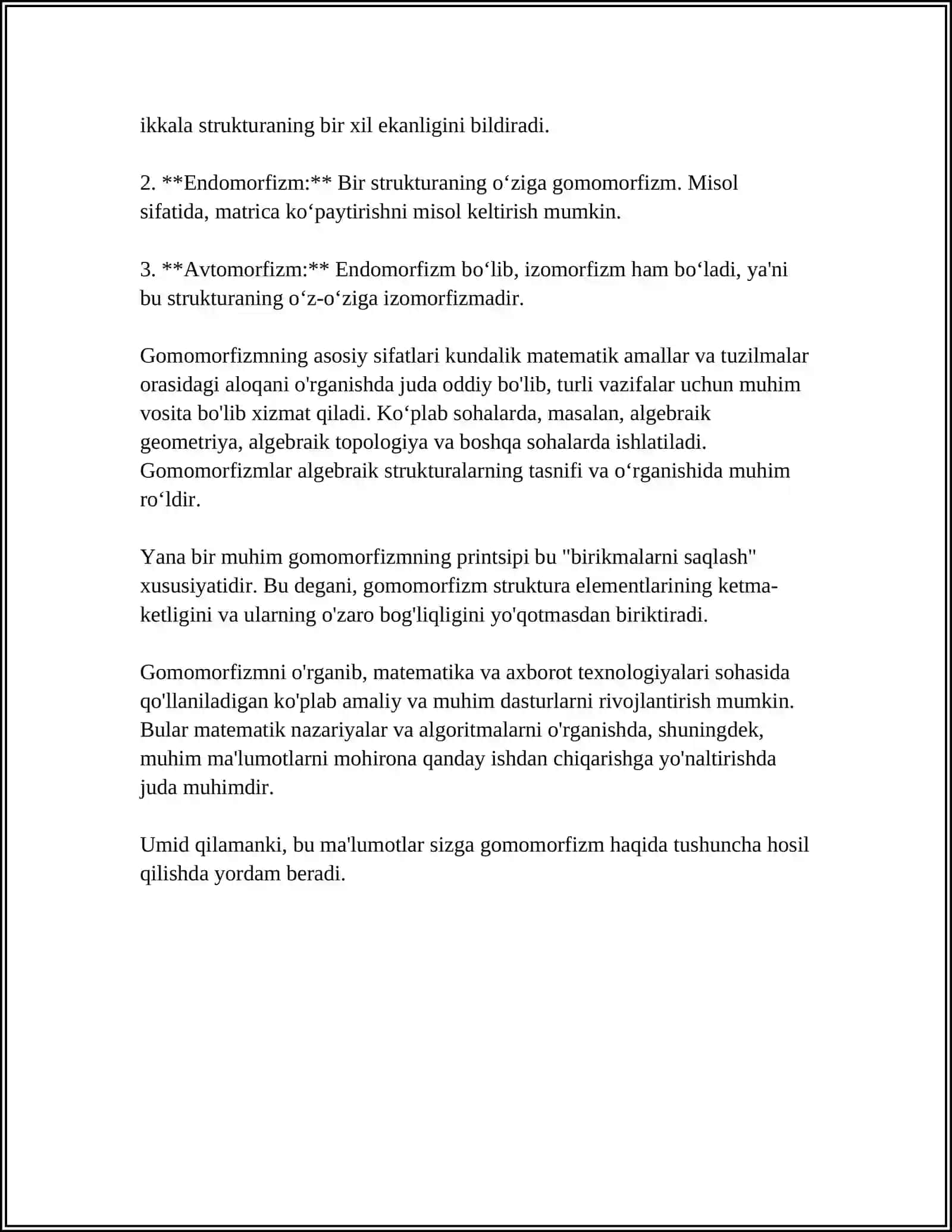 XALQALI GOMOMORFIZMLAR VA IZOMORFIZMLAR 4