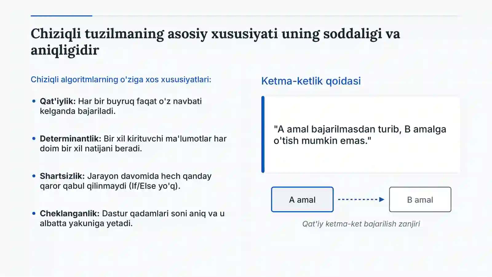 Chiziqli algoritmlar 4