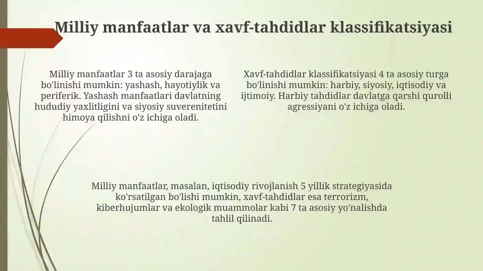 Milliy xavfsizlik tushunchasi 4