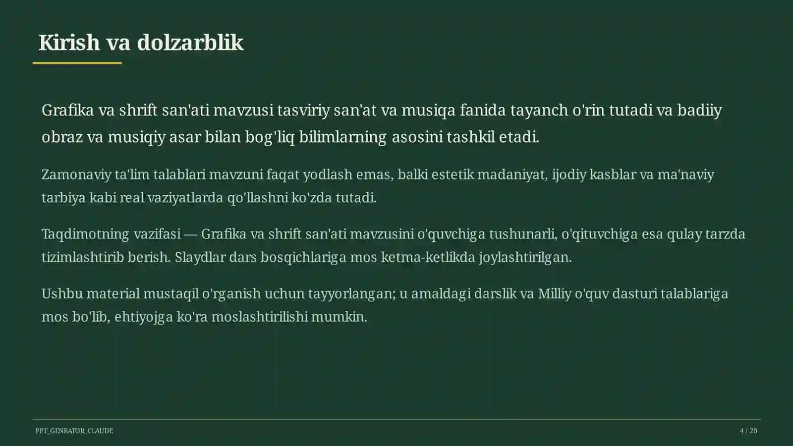 Grafika va shrift san'ati (6-sinf) 4