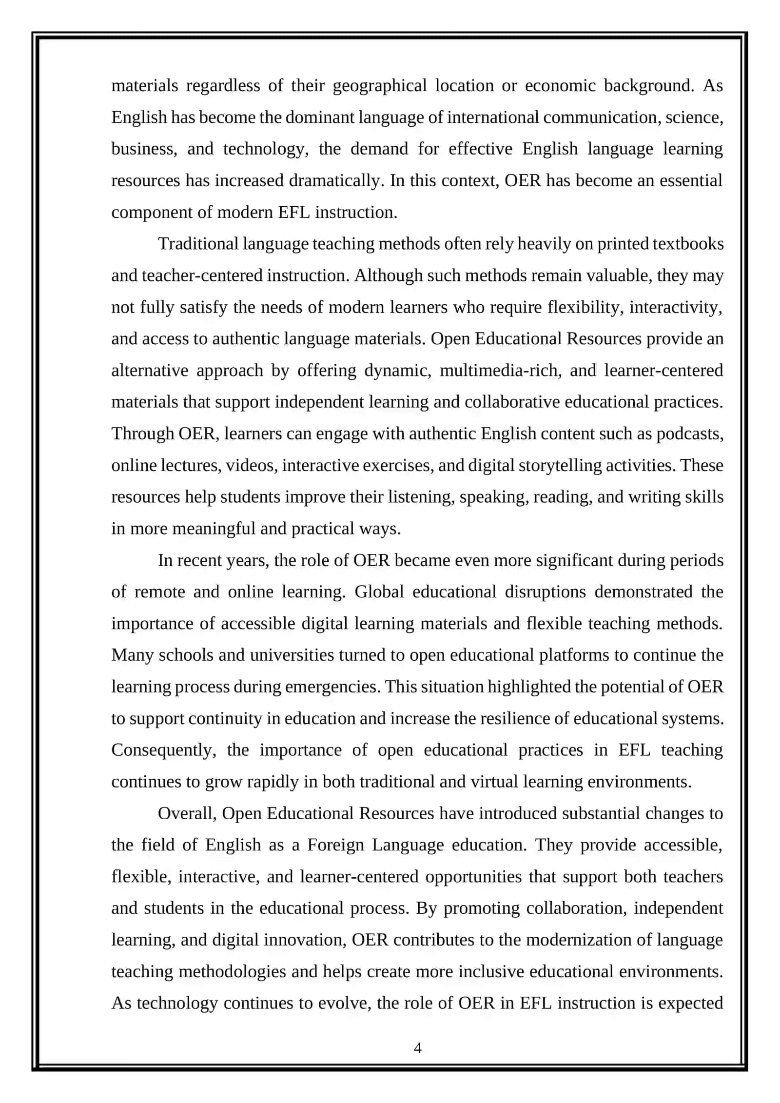 Open Educational Resources in EFL 4