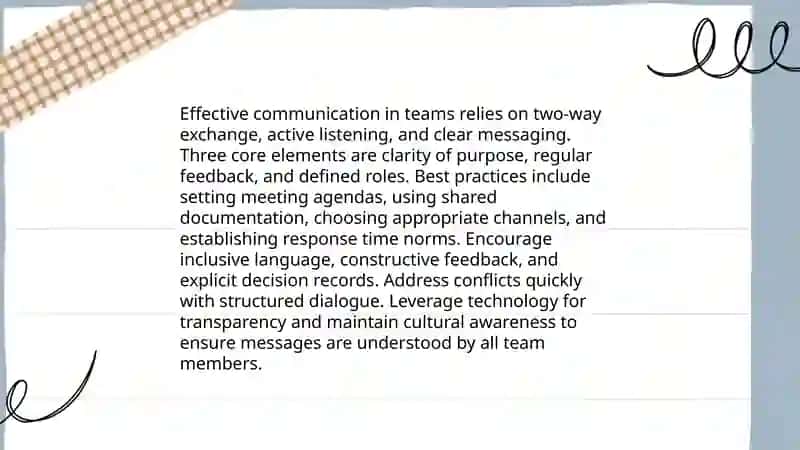 Teamwork and Collaboration 4
