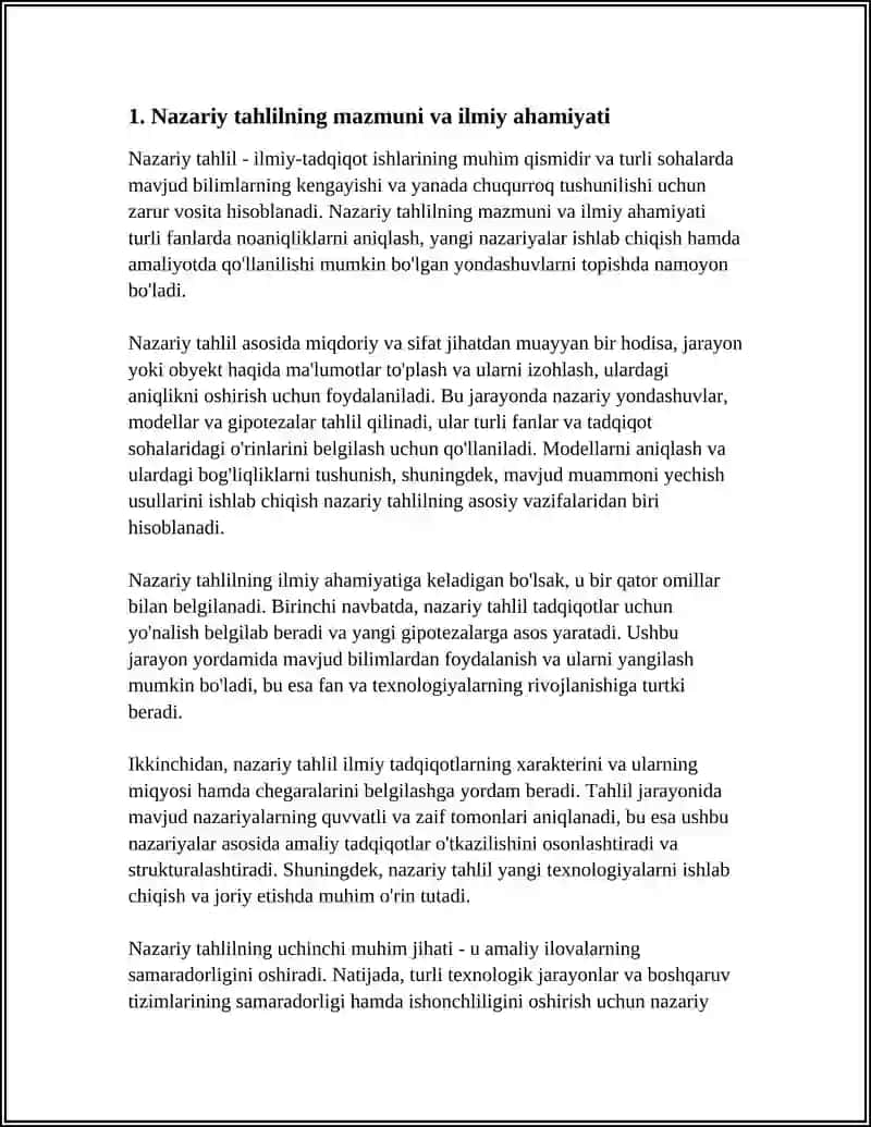 ILMIY TADQIQOTNING NAZARIY TAHLIL VA UMUMLASHTIRISH USLUBIYOTI 4