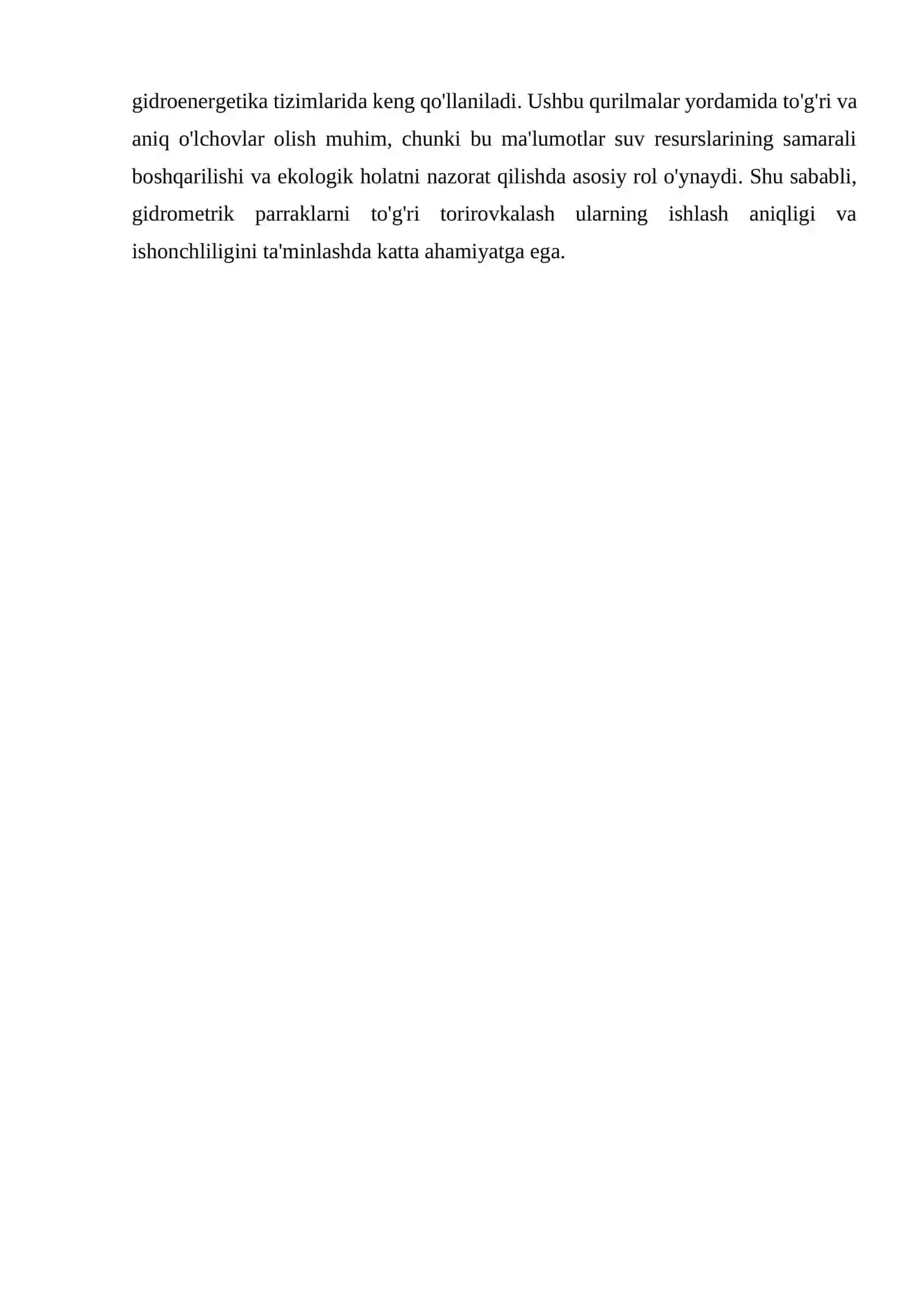 Gidrometrik parraklarni torirovkalash 4