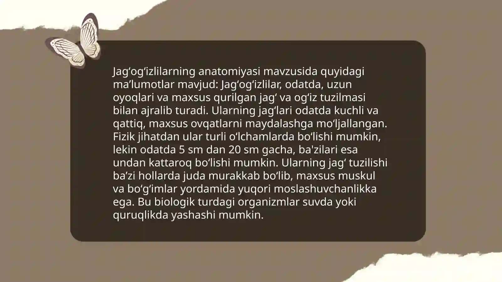 Jagʻogʻizlilar evolyutsiyasi 4