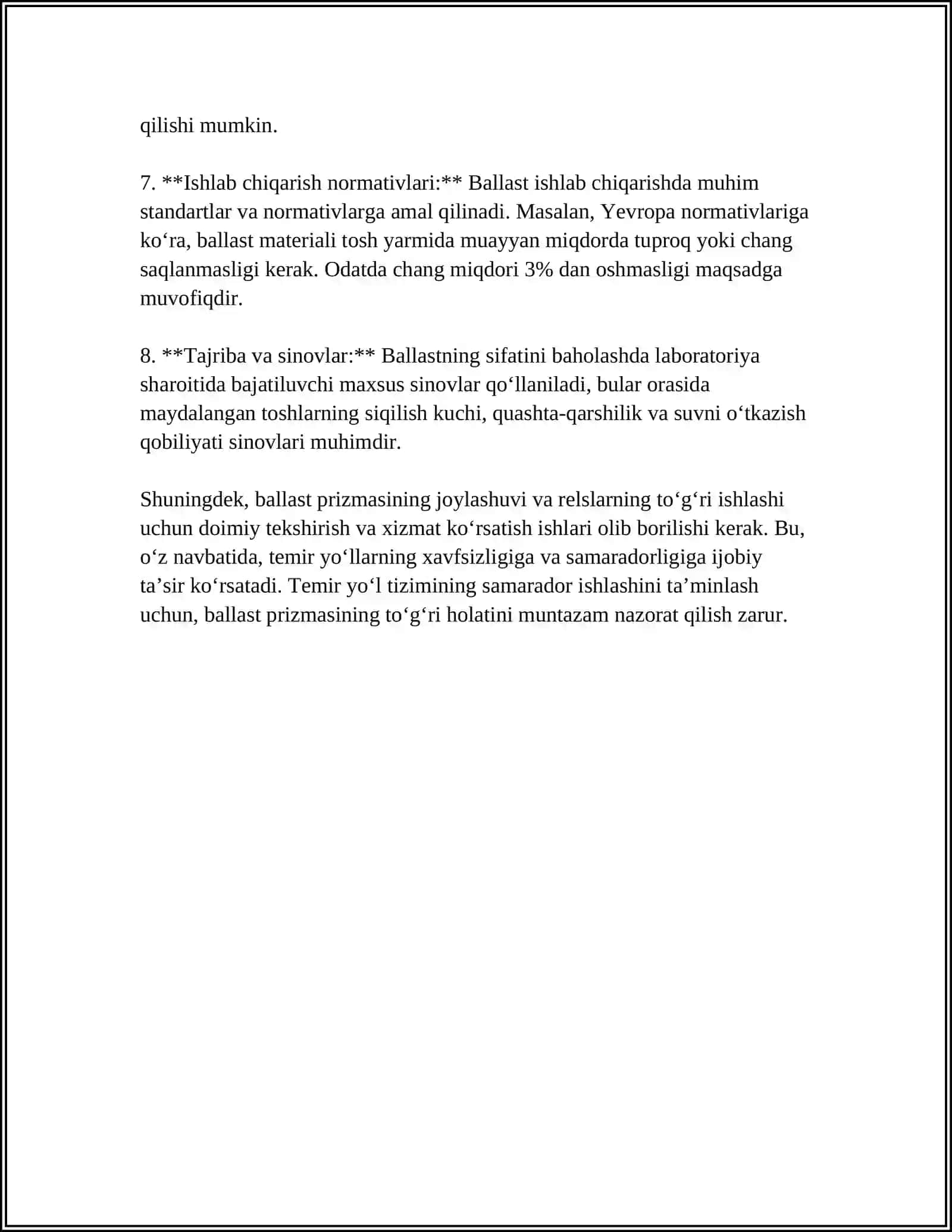 BALLAST PRIZMASINI ZICHLASH YÒLLARNI TÒĢIRLASH PARDOZLASH UCHUN MASHINALAR 4
