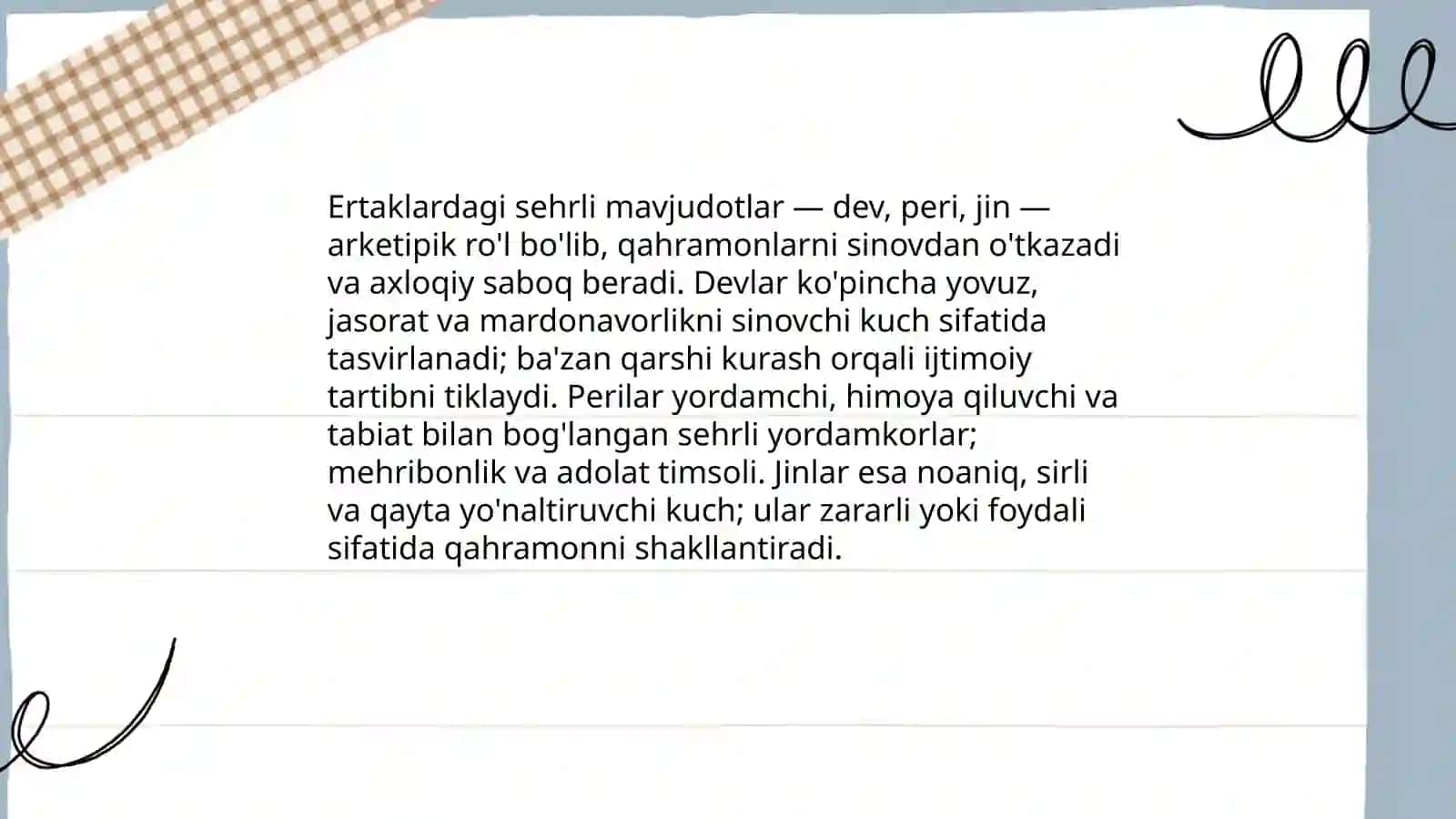Xalq og'zaki ijodidagi an'anaviy obrazlar 4