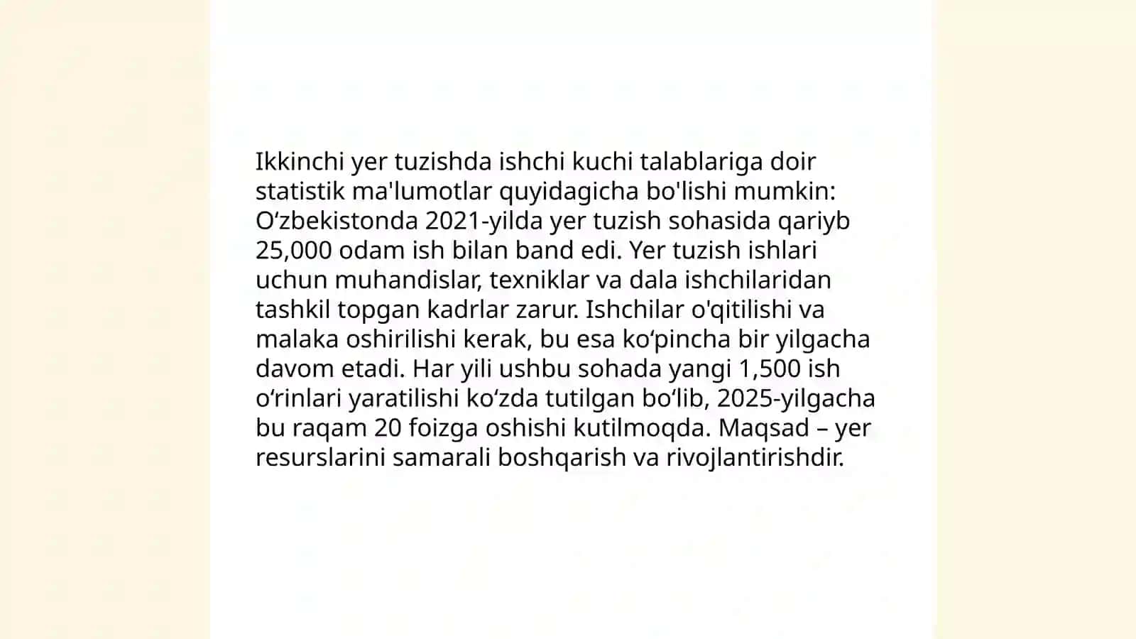 Yer tuzishda mehnatga haq toʻlash 4