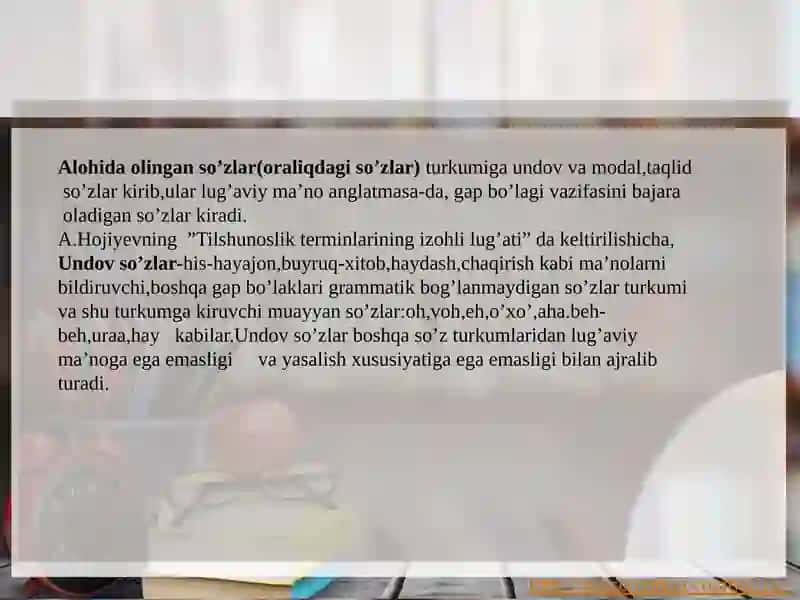 UNDOV SO’ZLAR 4