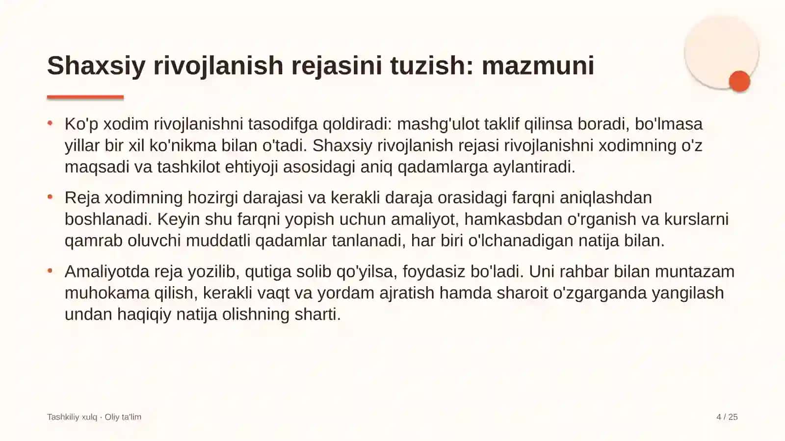 Ekspeditorlik kompaniyalarida shaxsiy rivojlanish rejasini tuzish 4