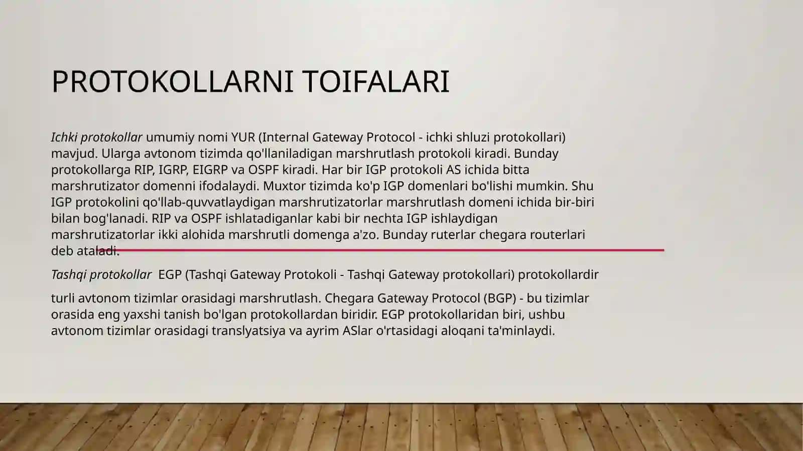 Kompyutertarmoqlariningasosiyprotokollari 4