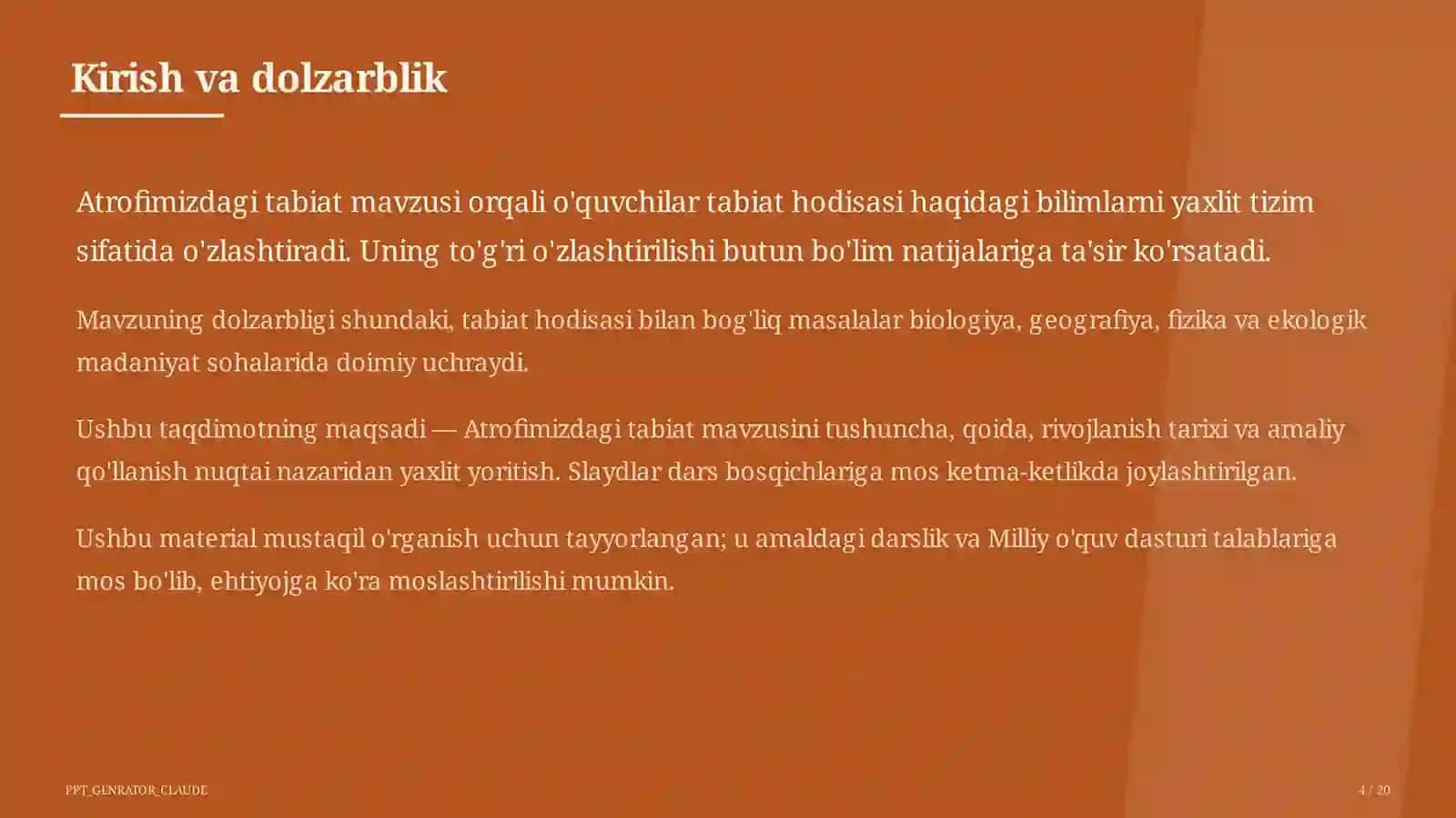 Atrofimizdagi tabiat (1-sinf) 4