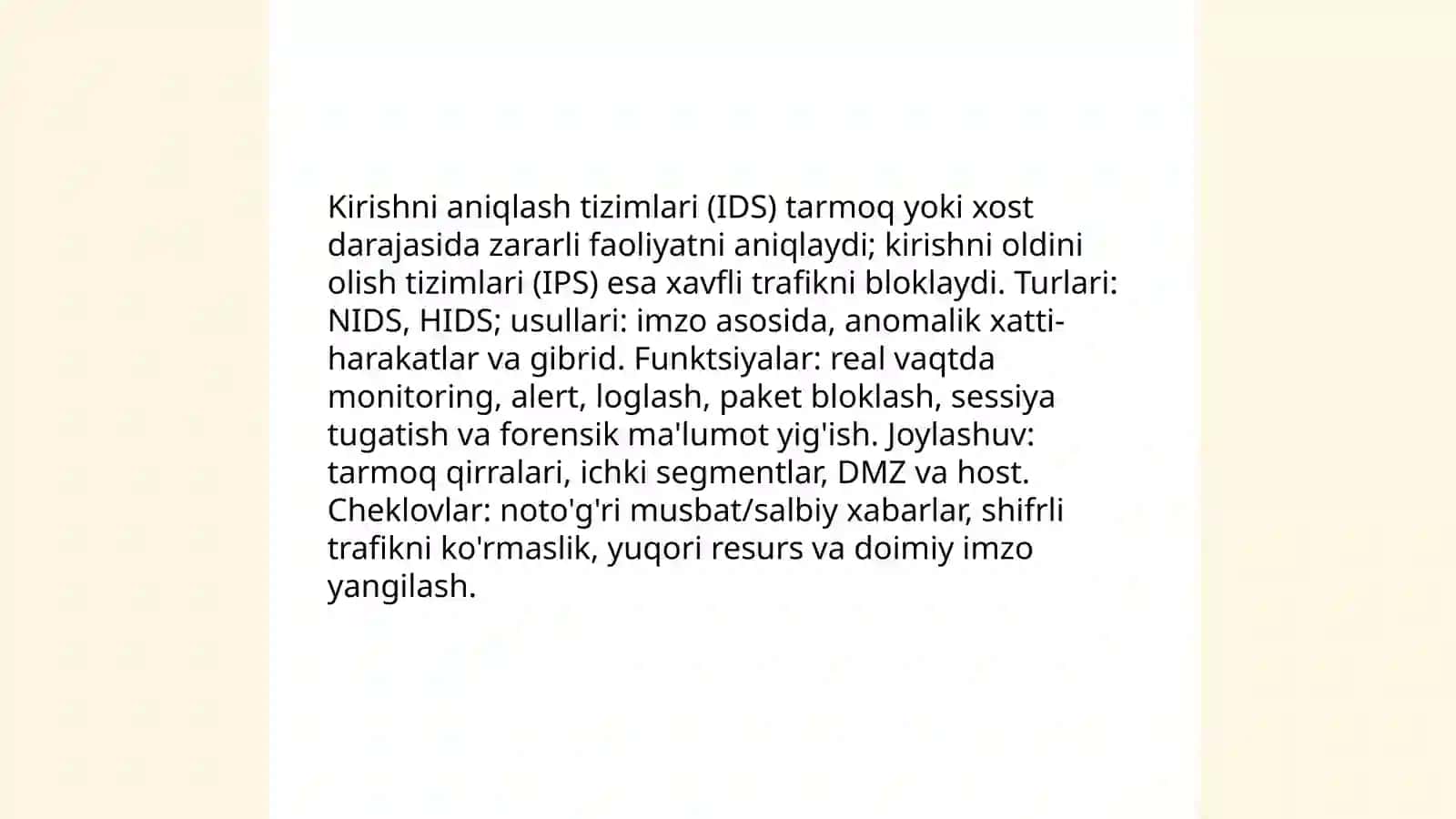 Tarmoqli devorlar (Firewall) 4