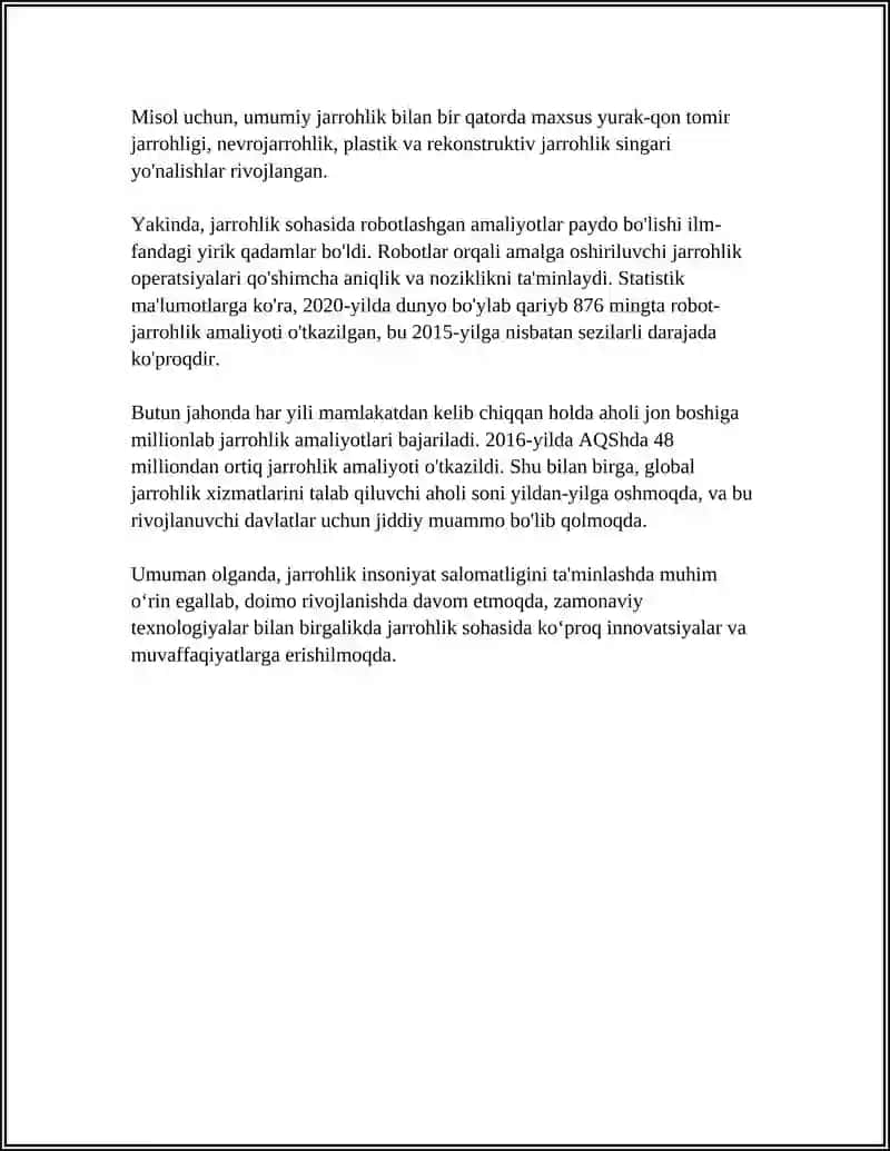 HIRURGIYA HAQIDA TUSHUNCHA VA ETIKASI HAQIDA 8 VAROQLI MUSTAQIL ISHI 4