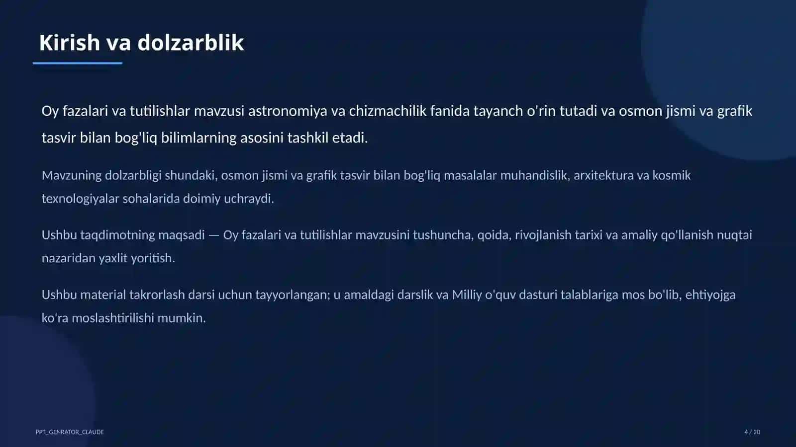 Oy fazalari va tutilishlar (9-sinf) 4