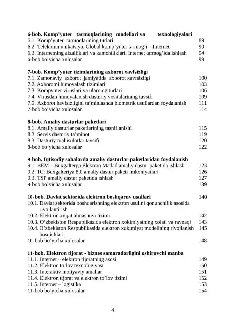 Axborot tizimlari 4