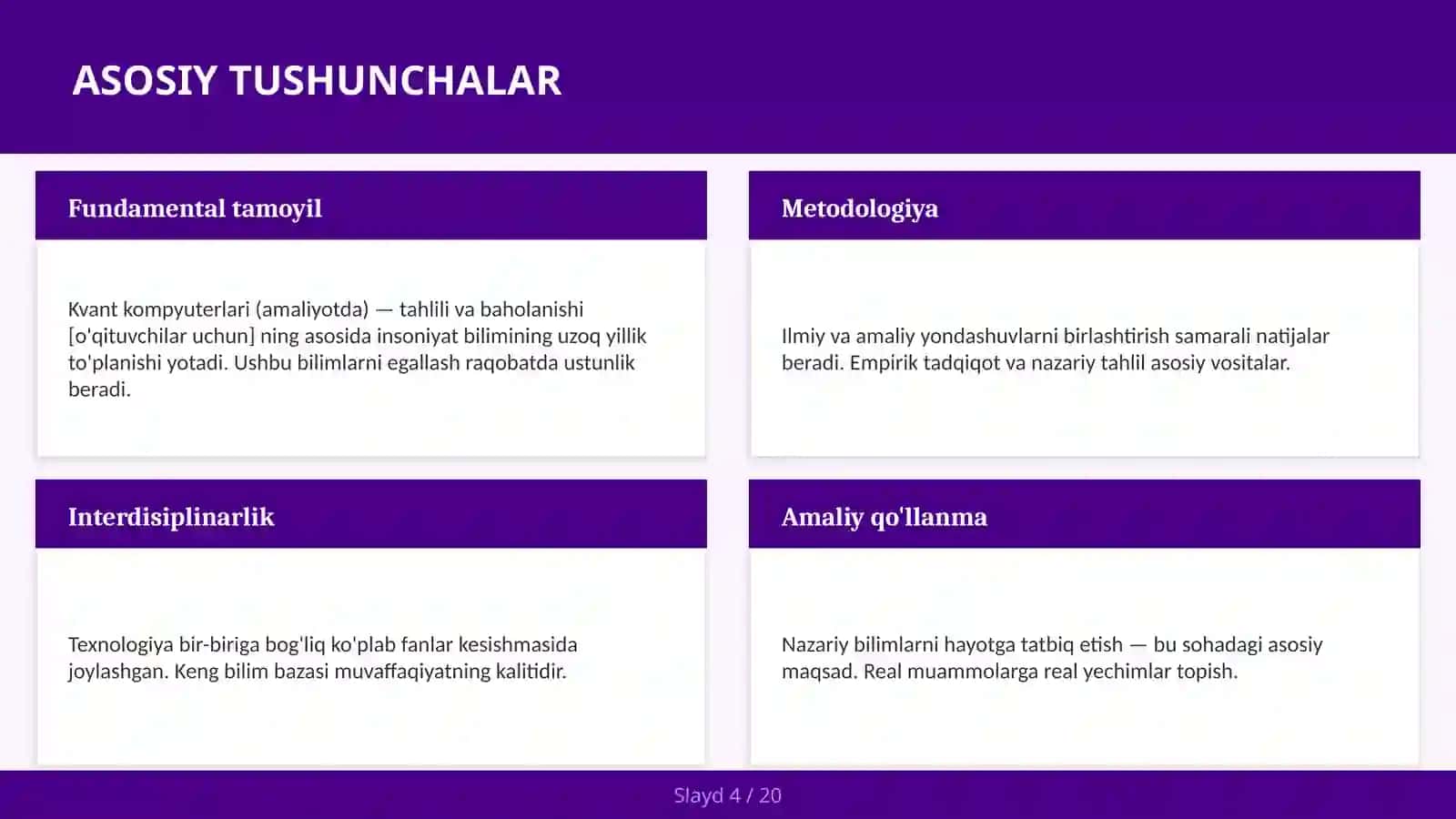 KVANT KOMPYUTERLARI (AMALIYOTDA) — TAHLILI VA BAHOLANISHI [O'QITUVCHILAR UCHUN] 4