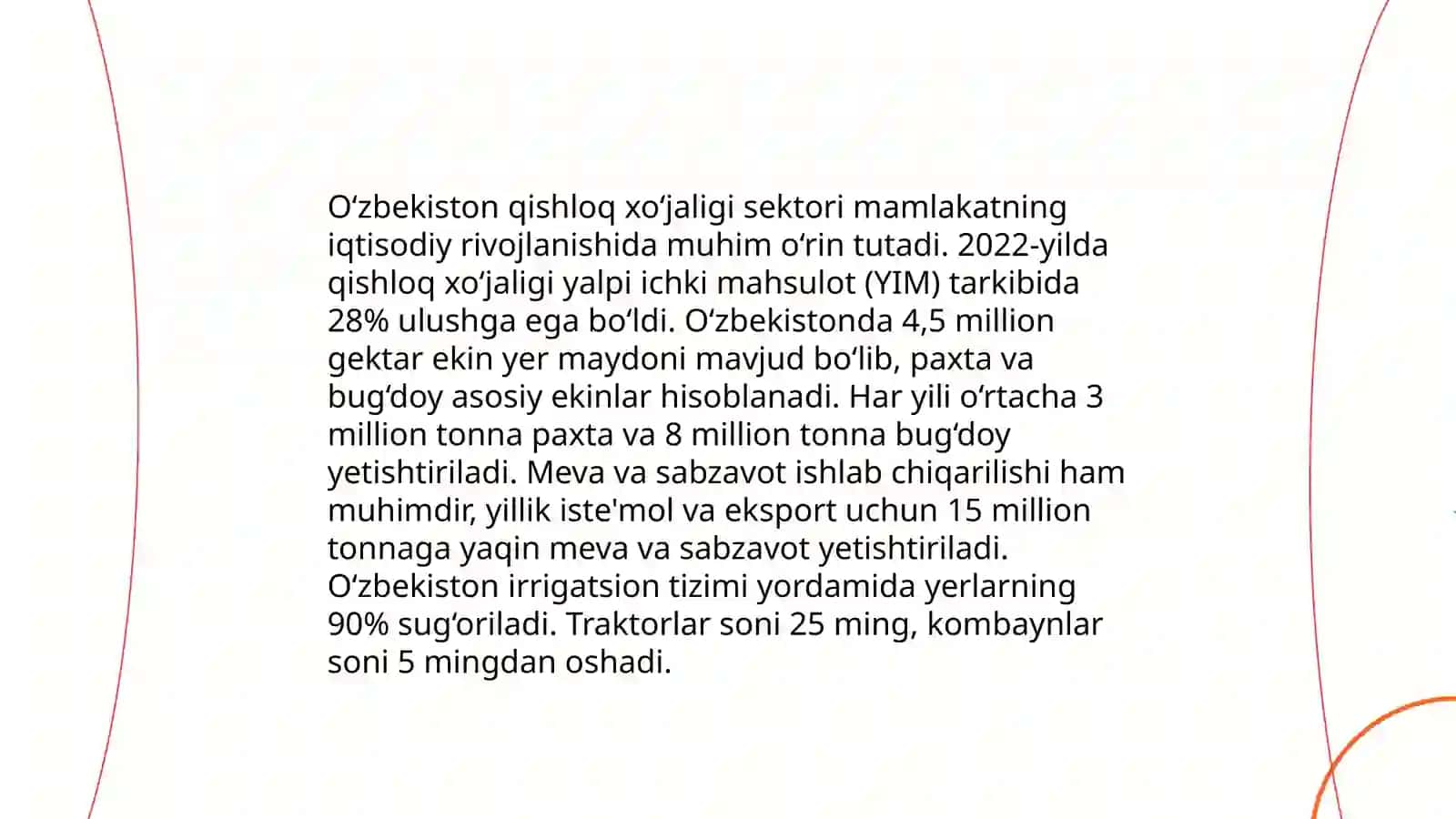 O‘zbekiston iqtisodiyotining tarkibi va jahon iqtisodiyotidagi o‘rni 4