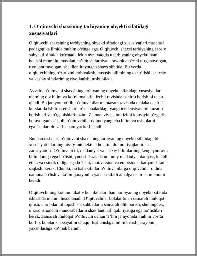 OʻQITUVCHI SHAXSI TARBIYANING OBYEKTI VA SUBYEKTI SIFATIDA 4