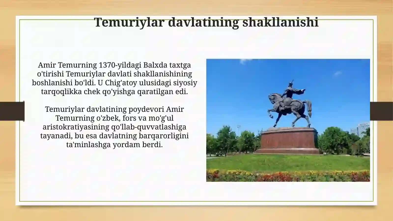 Amir Temur va Temuriylardavridavlatchiligi 4