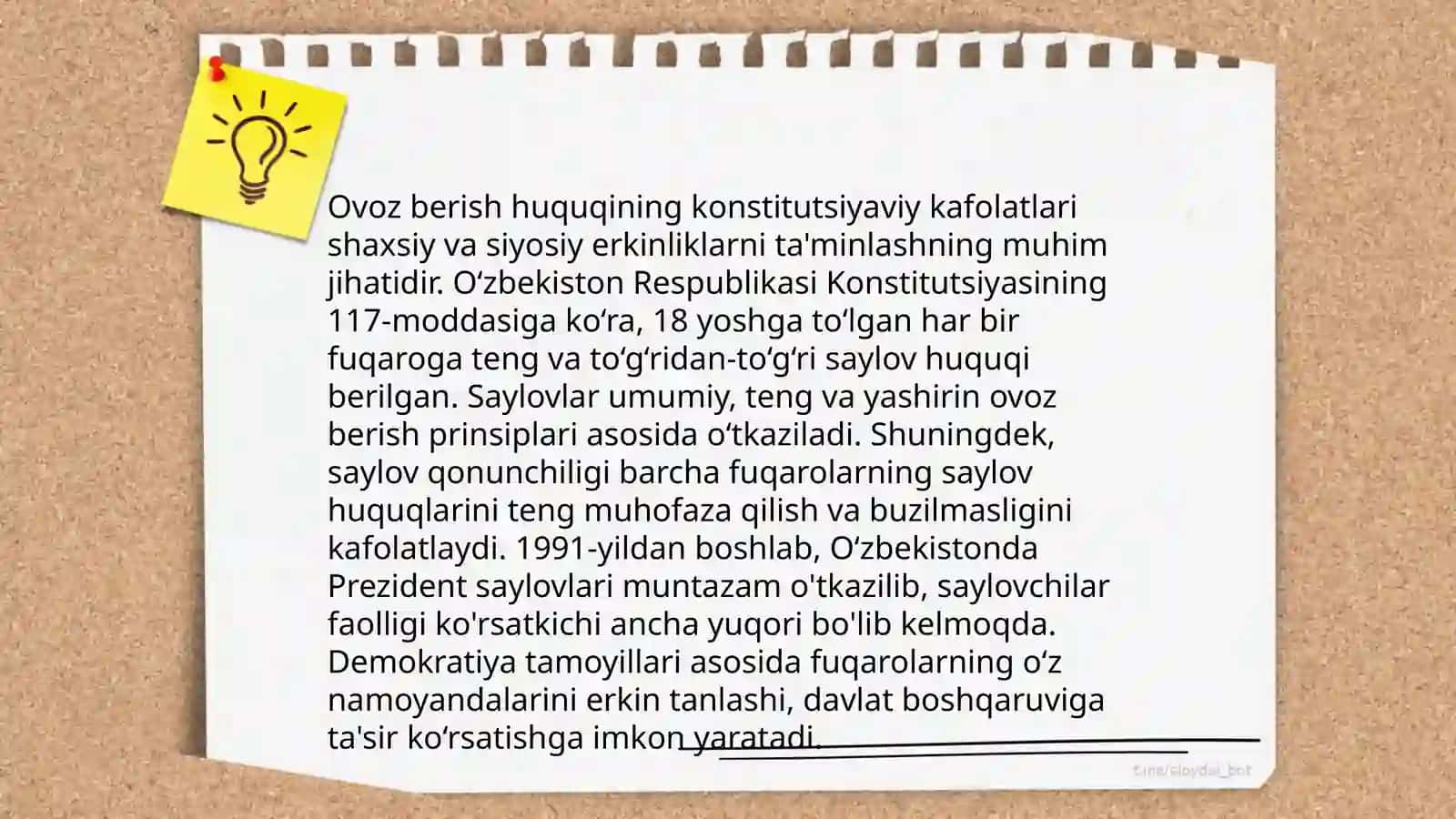 Saylov huquqining konstitutsiyaviy asoslari va tizimi 4