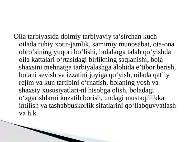 Oila va oila tarbiyasiga doir ilmiy izlanishlar 4