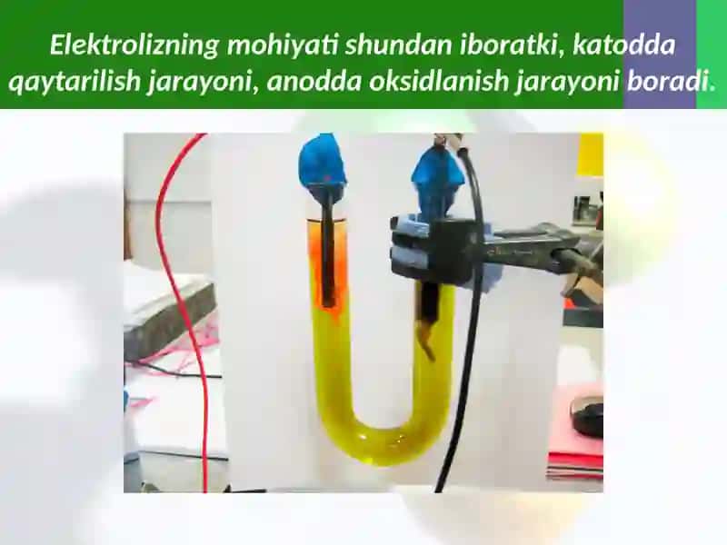 Elektroliz va uning amaliyahamiyati 4