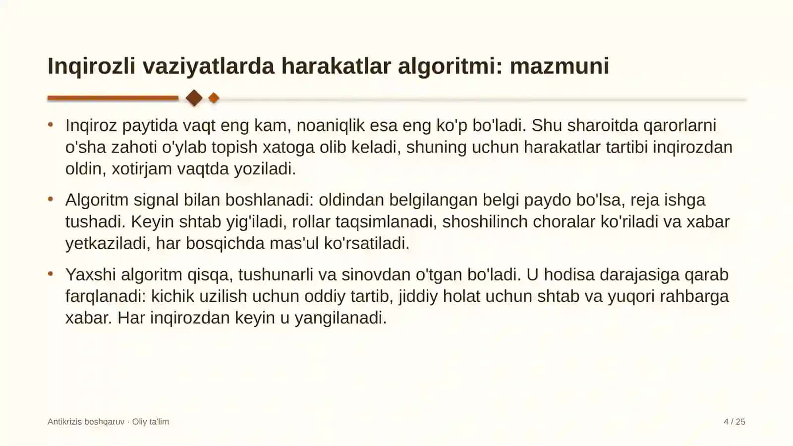 Magistraturada inqirozli vaziyatlarda harakatlar algoritmini ishlab chiqish 4