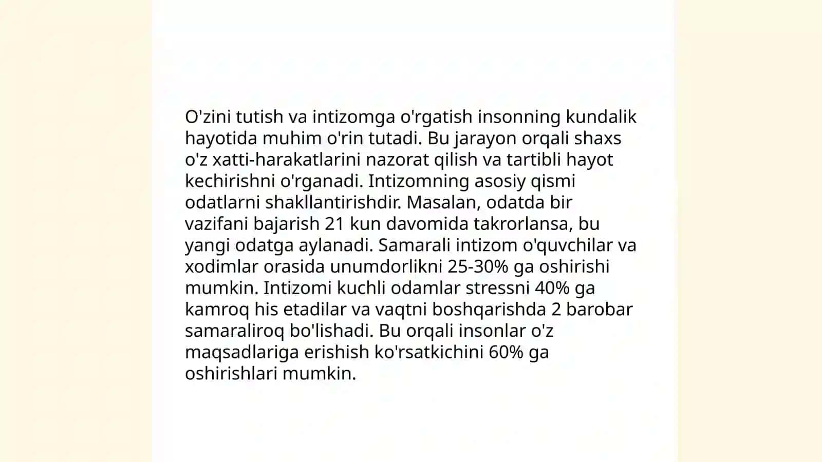 O'quvchilar uchun odob-ahloq qoidalari 4