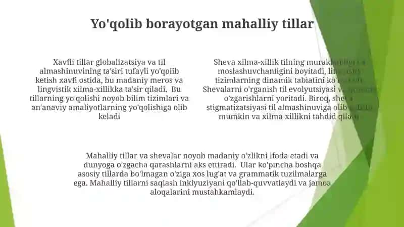 Mahalliy til va dialekt 4