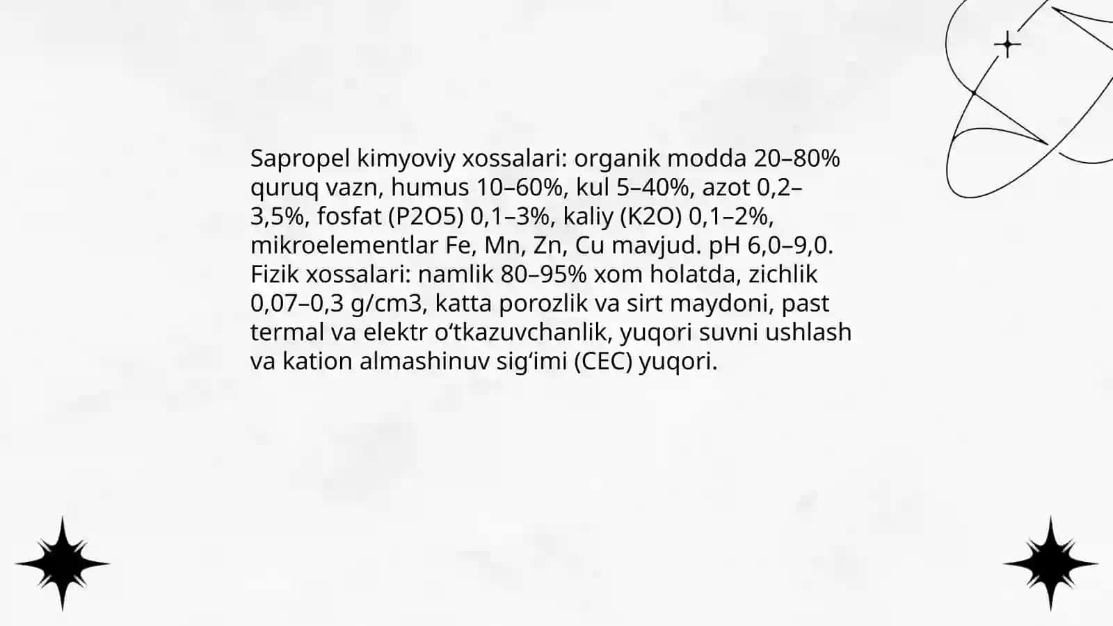 Sapropel va boshqa mahalliy o‘g‘itlar, ulardan foydalanish yo‘llari 4