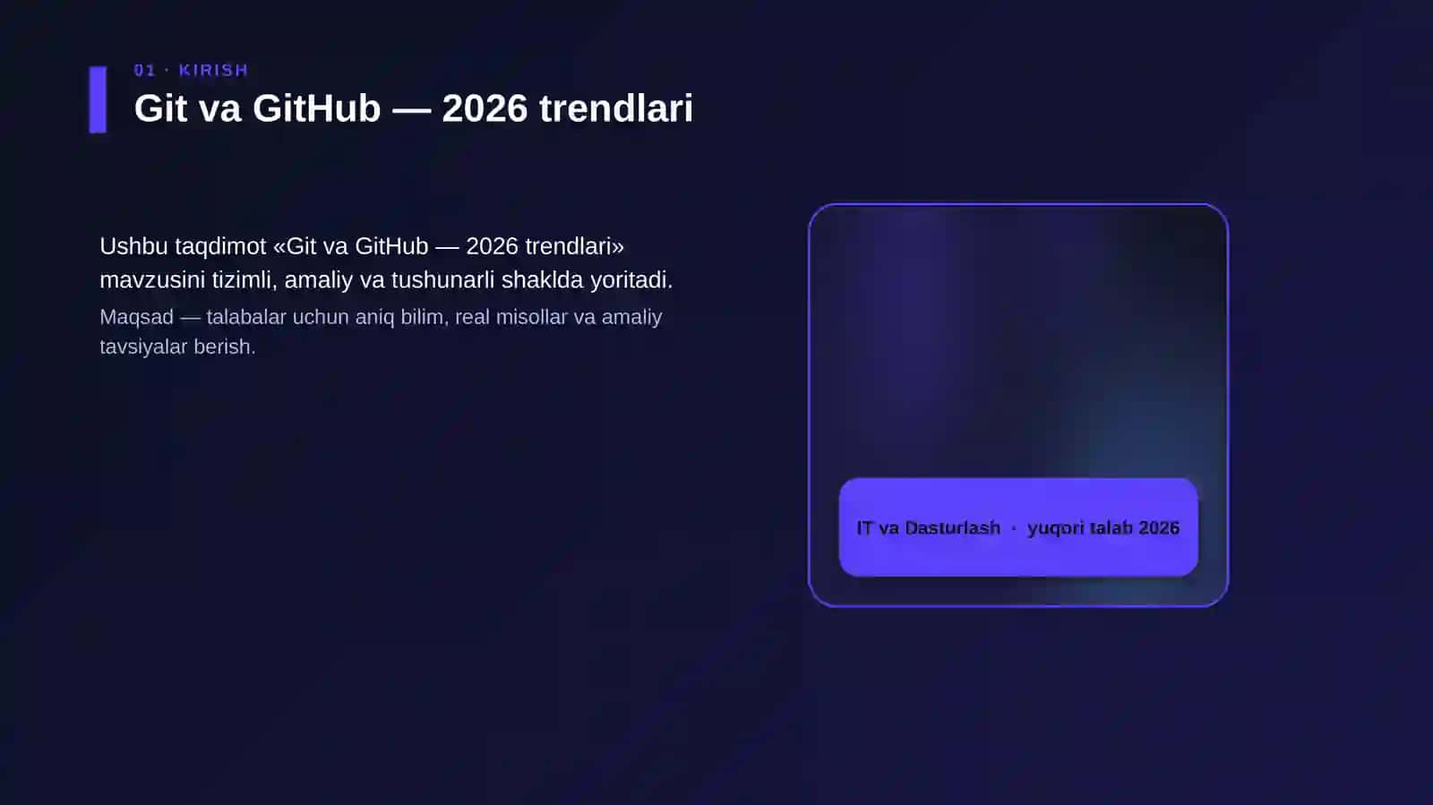 Git va GitHub — 2026 trendlari 4