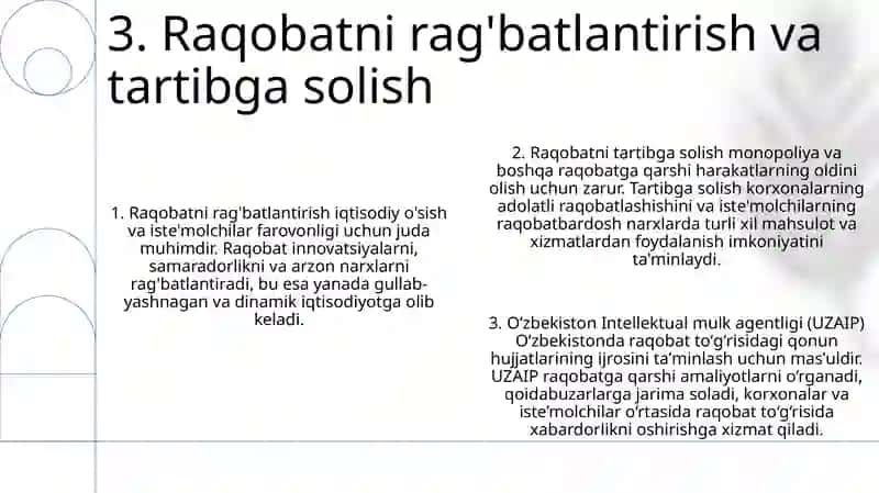 Ozbekistonda Milliy Bozorni Shakilantrish Vazifalari 4