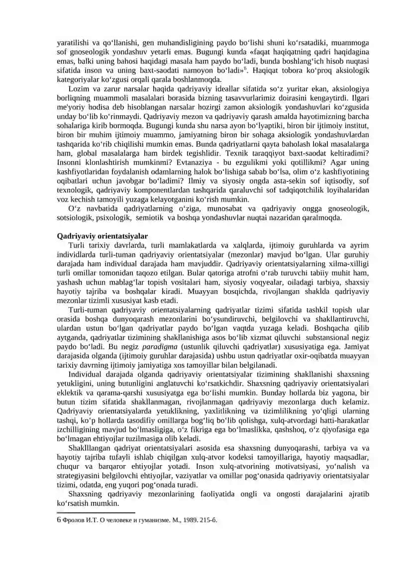 Qadriyatlar falsafasi (Aksiologiya) 4