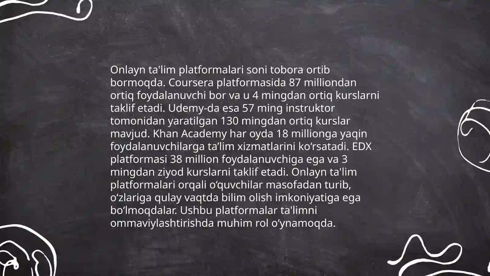 Oʻquv jarayonini axborot texnologiyalarning asosiy yoʻnalishlari va ularni qoʻllash 4