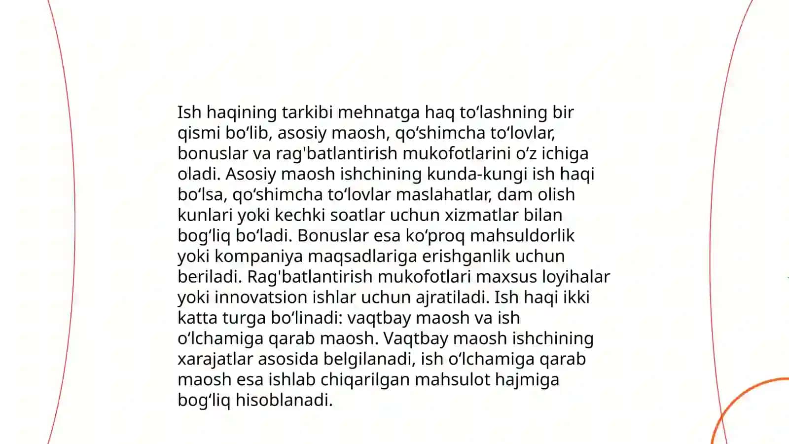 O'zbekistonda ish haqi ish haqi turlari va ish haqini oshirishning istiqbollari 4