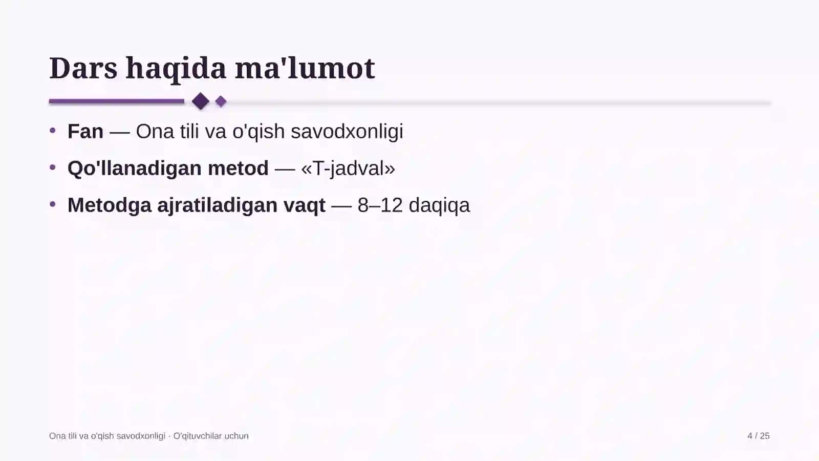 ona tili va o'qish savodxonligi darslarida t jadval metodidan foydalanish 9611 4