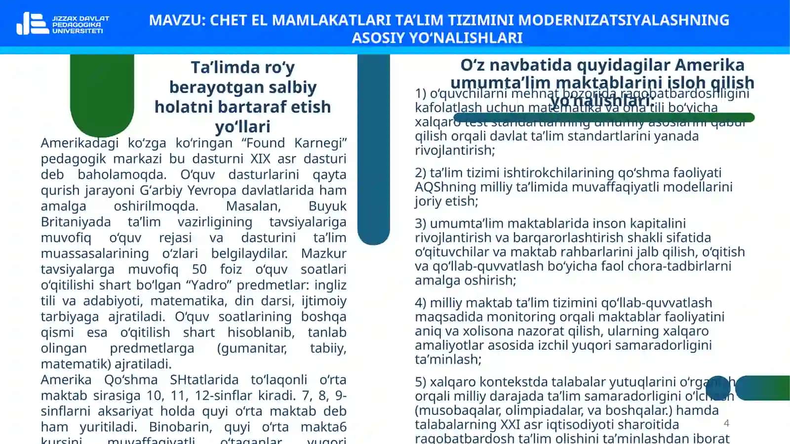MODERNIZАTSIYАLАSHNINGАSOSIY YO‘NАLISHLАRI 4