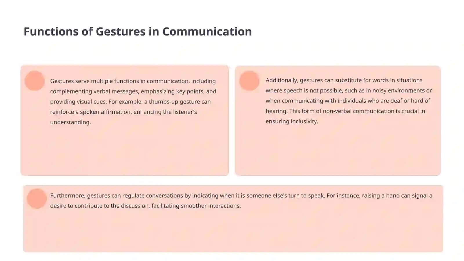 Gestures in Communication 4