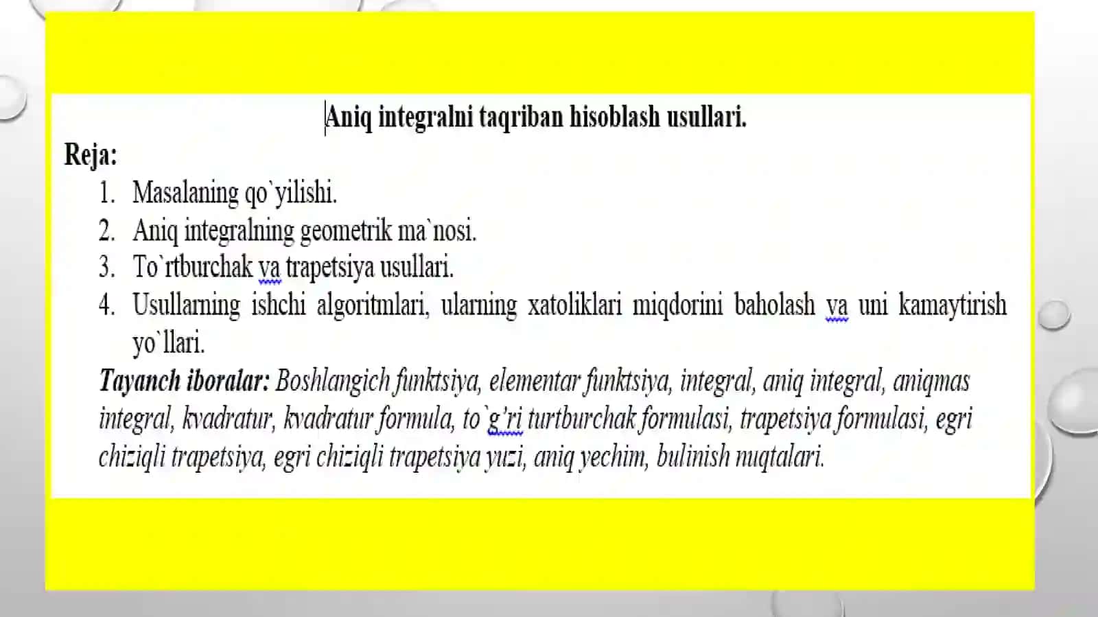 Sonlidifferensiallash 4