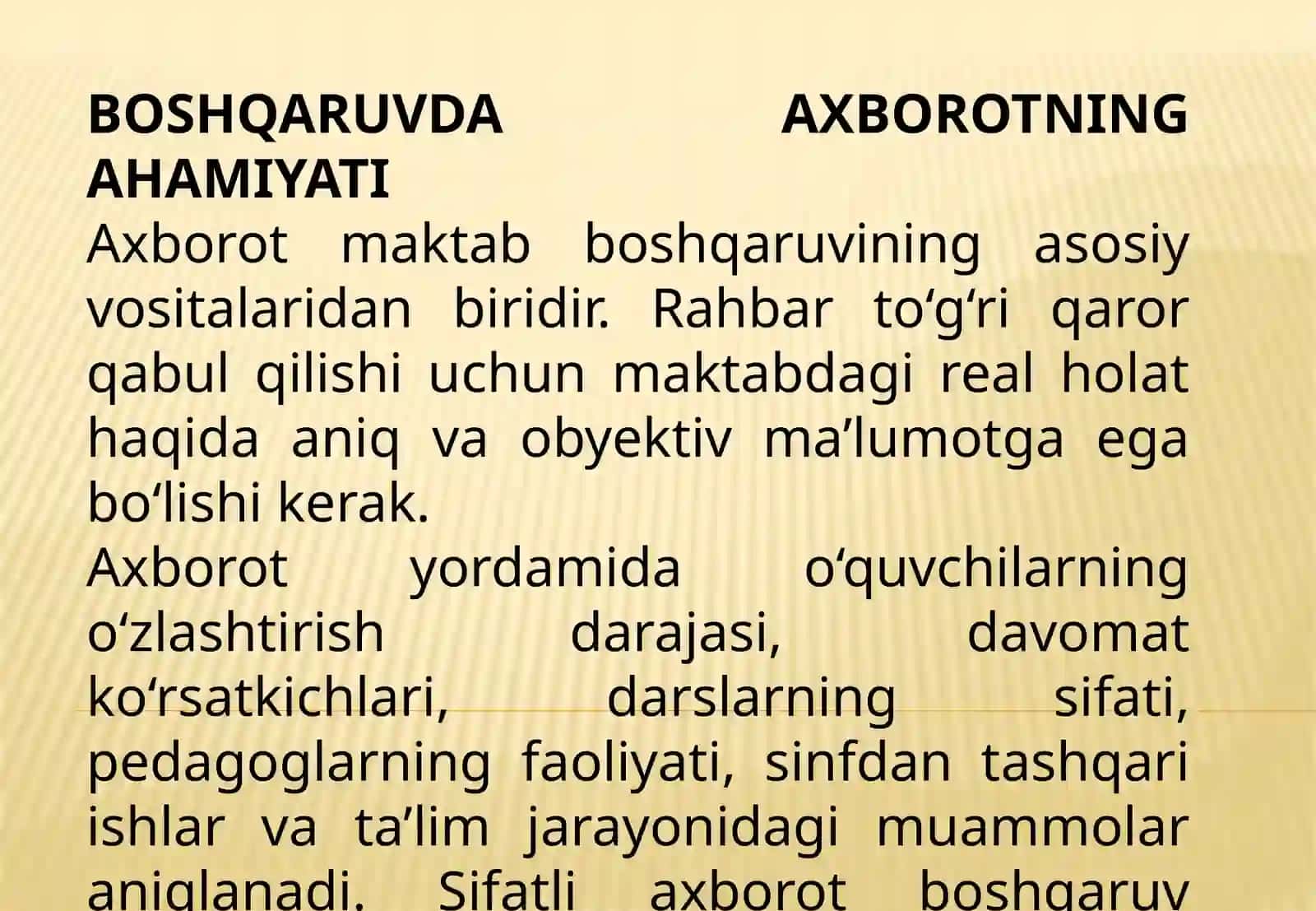 Maktab ichki boshqaruv tizimida axborotlar to‘plash va pedagogik tahlil qilish 4
